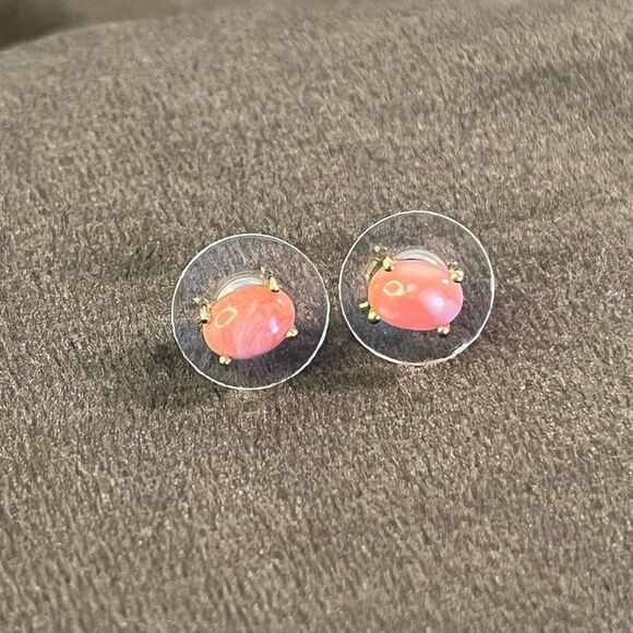 Peach Opal And Sleeping Beauty Turquoise Ring 7 And Earring Set - Picture 7 of 16